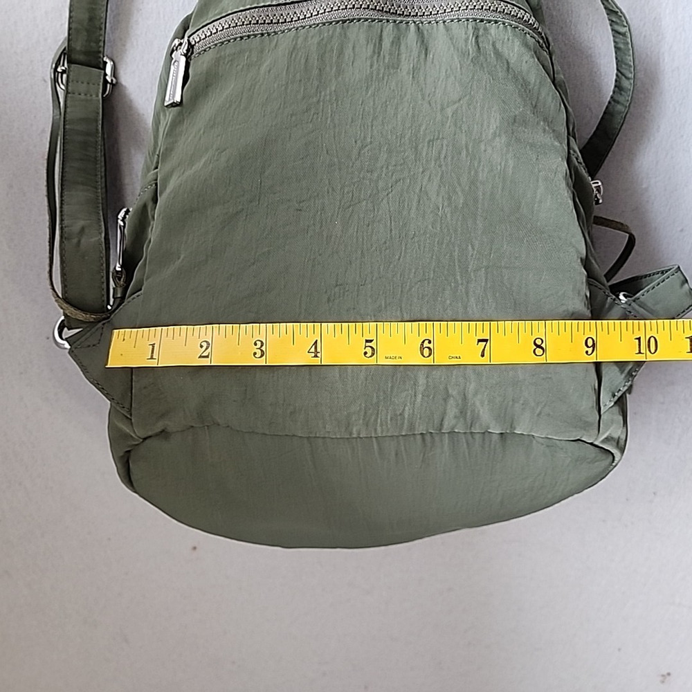 Rebecca Minkoff Julian Backpack Olive Green Nylon Utility Bag Silver Hardware - Picture 5 of 16